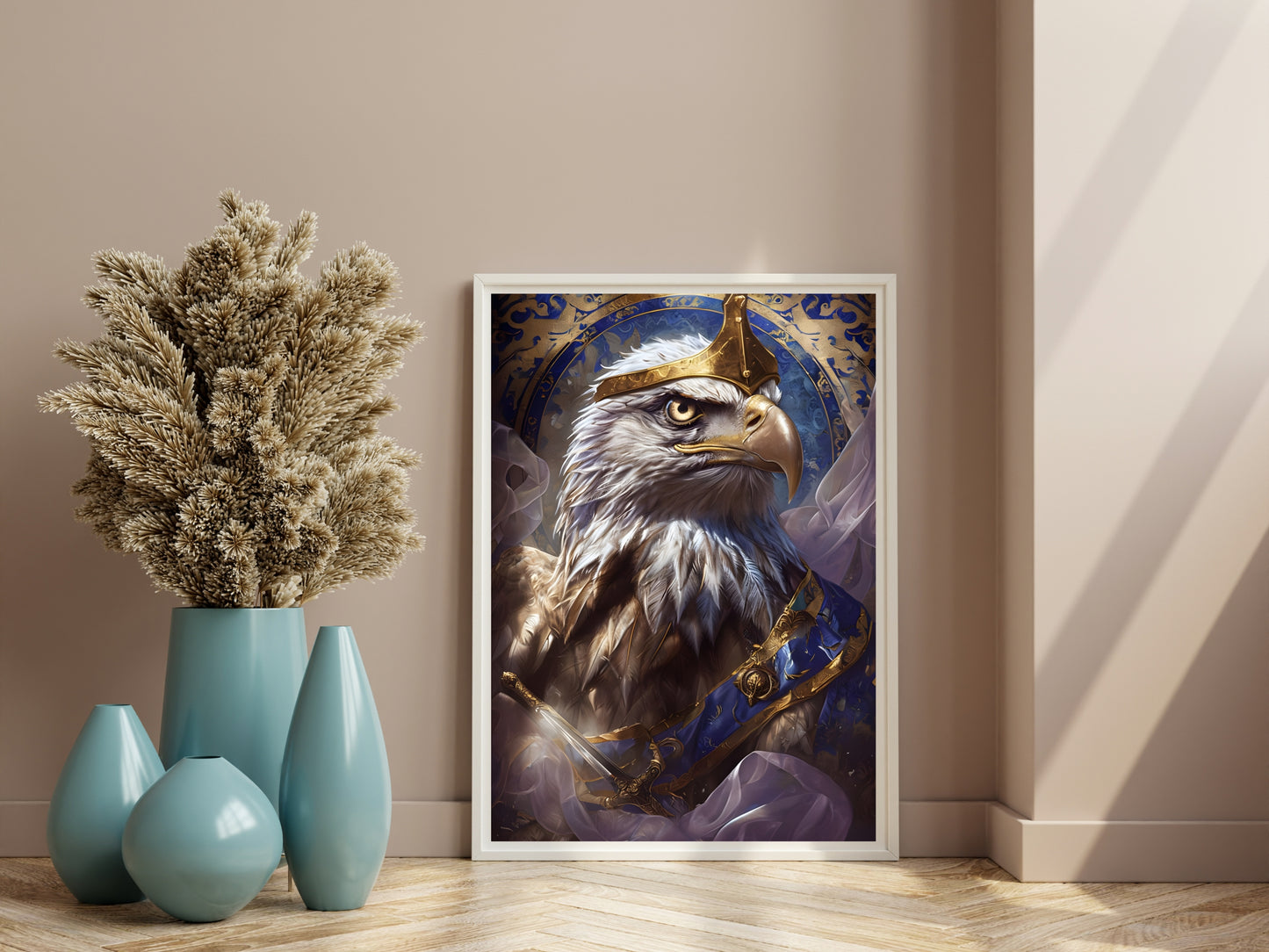 Majestic Royal Eagle Wall Art – Bald Eagle King Digital Download