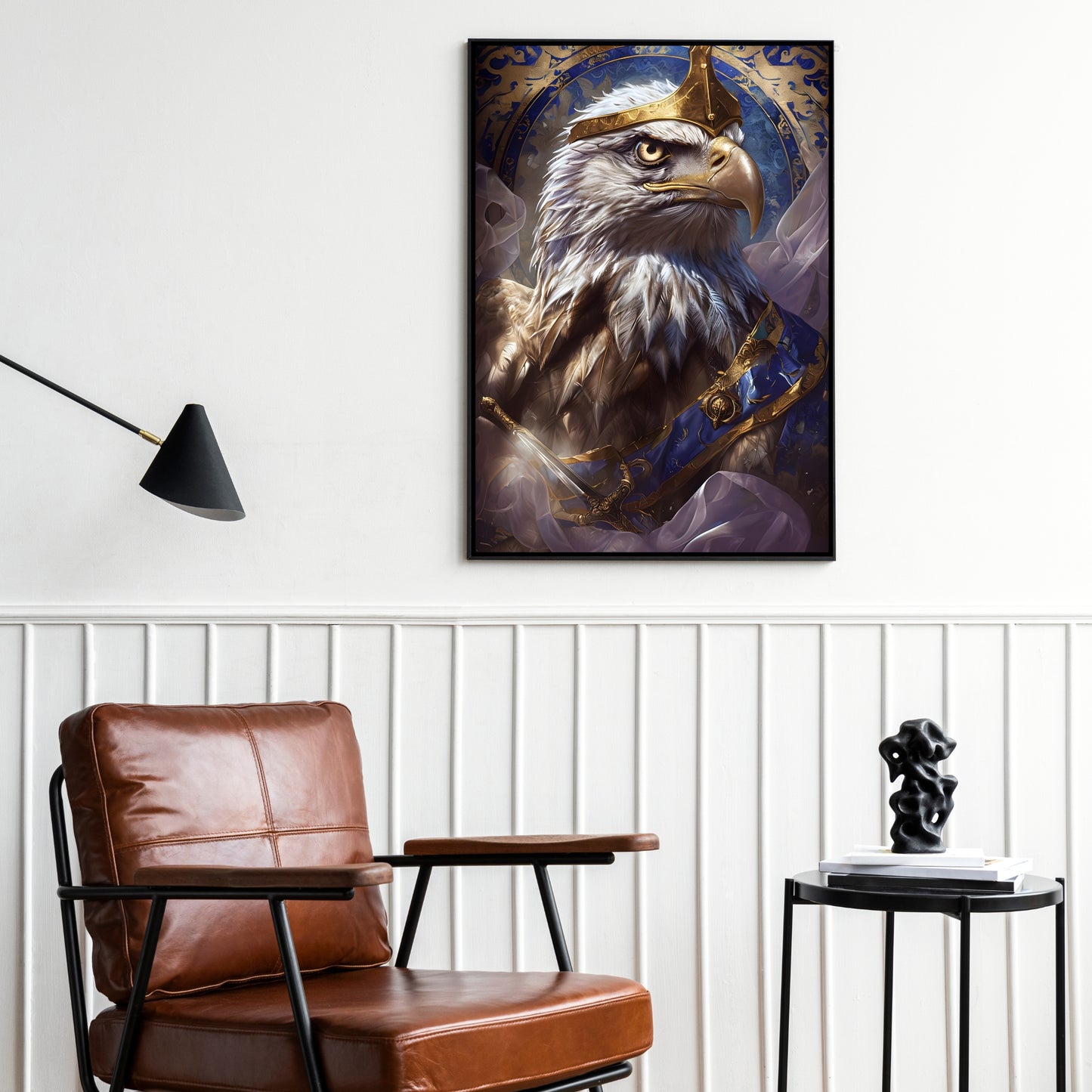 Majestic Royal Eagle Wall Art – Bald Eagle King Digital Download