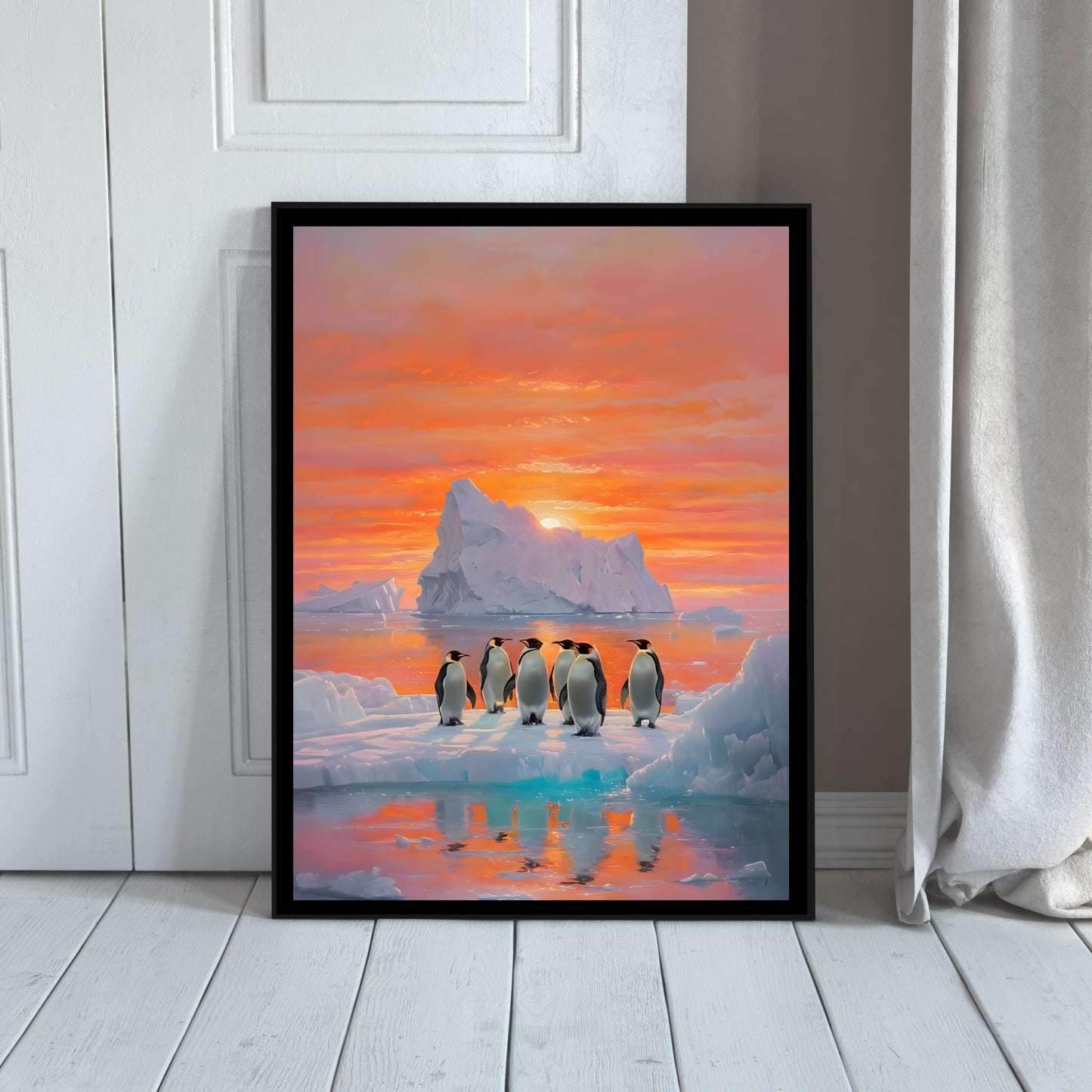 Antarctic Penguins Digital Art Print