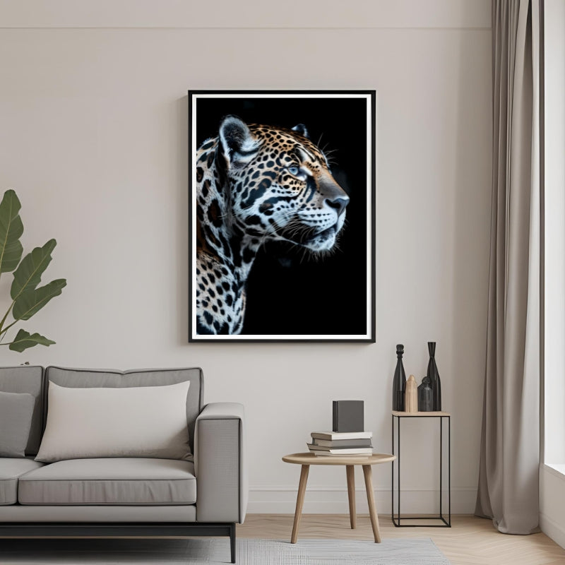 Stunning Jaguar: Digital Animal Artwork – High-Quality Print
