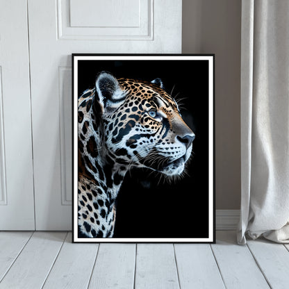 Stunning Jaguar: Digital Animal Artwork – High-Quality Print