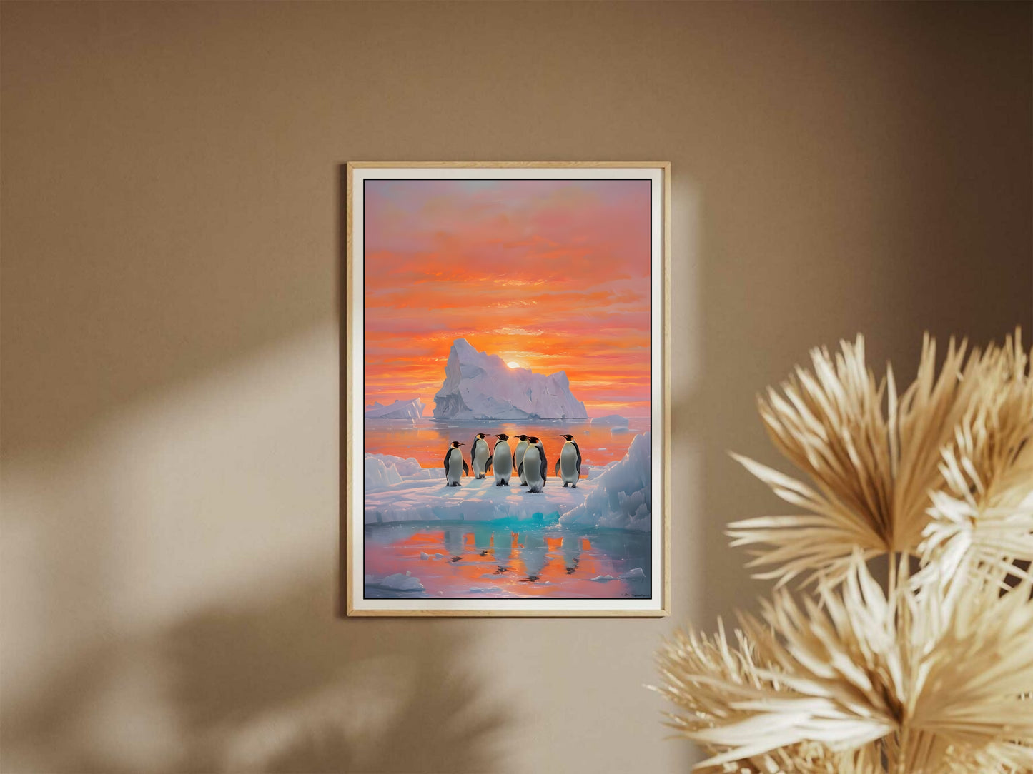 Antarctic Penguins Digital Art Print