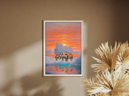 Antarctic Penguins Digital Art Print