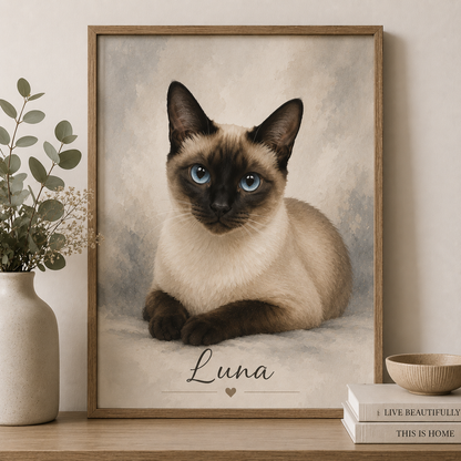 Custom Pet Portrait | Personalized Framed Wall Art