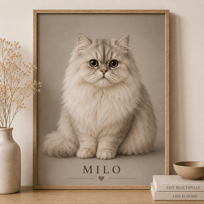 Custom Pet Portrait | Personalized Framed Wall Art