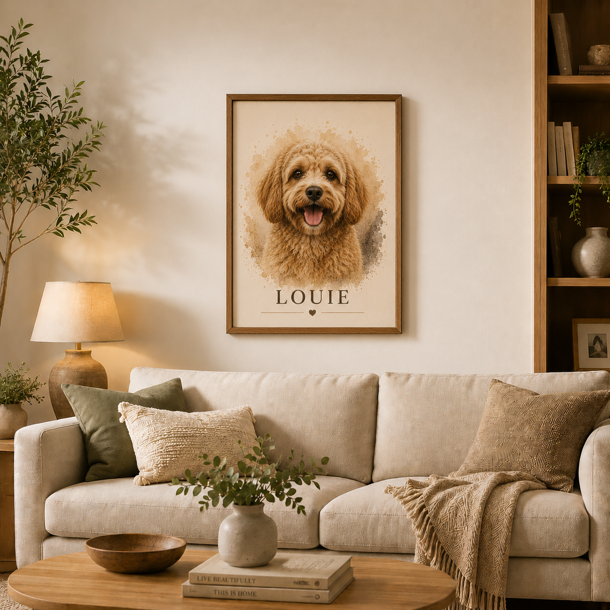 Custom Pet Portrait | Personalized Framed Wall Art