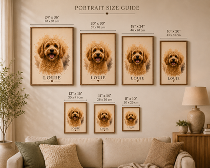 Custom Pet Portrait | Personalized Framed Wall Art
