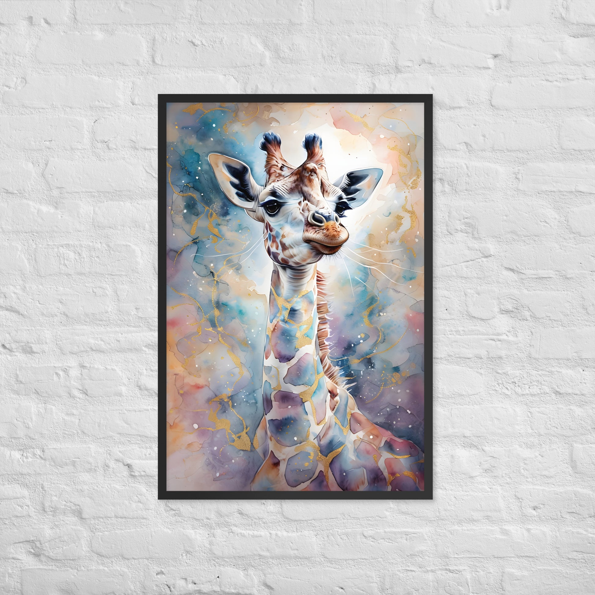 A unique and charming animal print, ideal as a baby shower gift or for a gender-neutral nursery.
