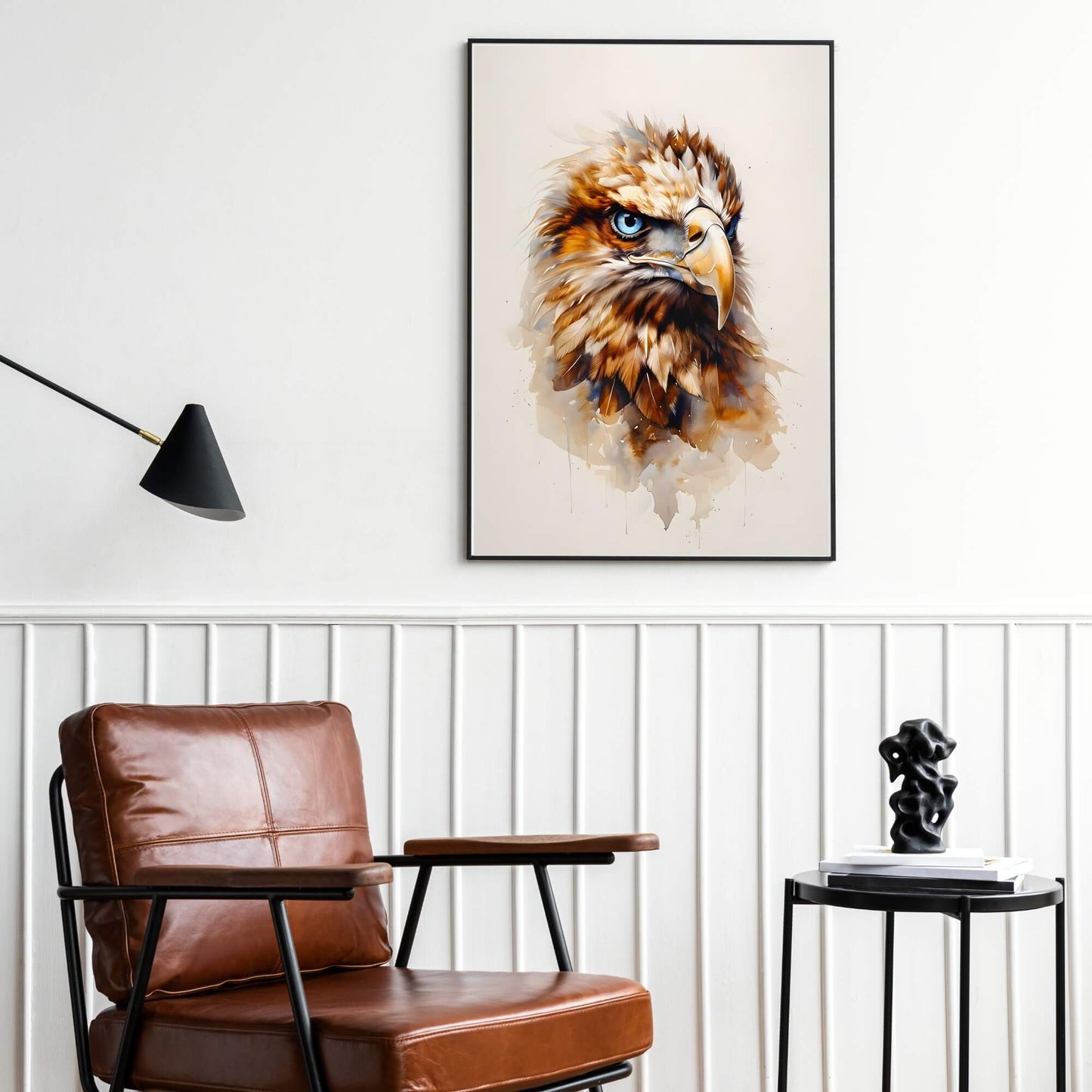 Majestic eagle head wall art

