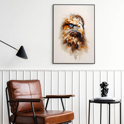 Majestic eagle head wall art

