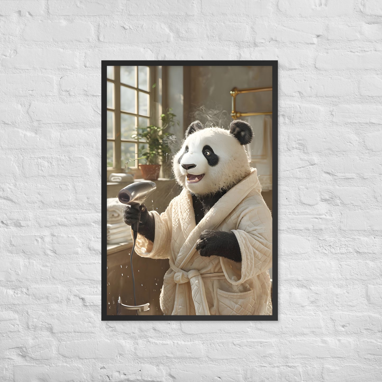A delightful animal print that brings laughter and a unique touch to any room's decor.