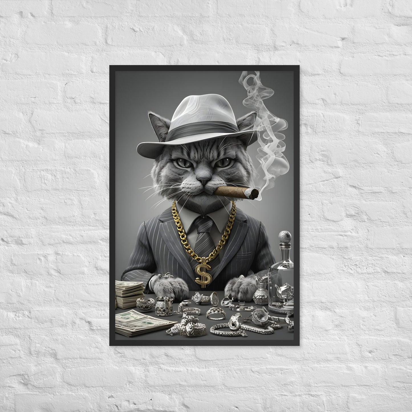 A bold, edgy, and highly sophisticated piece of anthropomorphic animal artwork.
