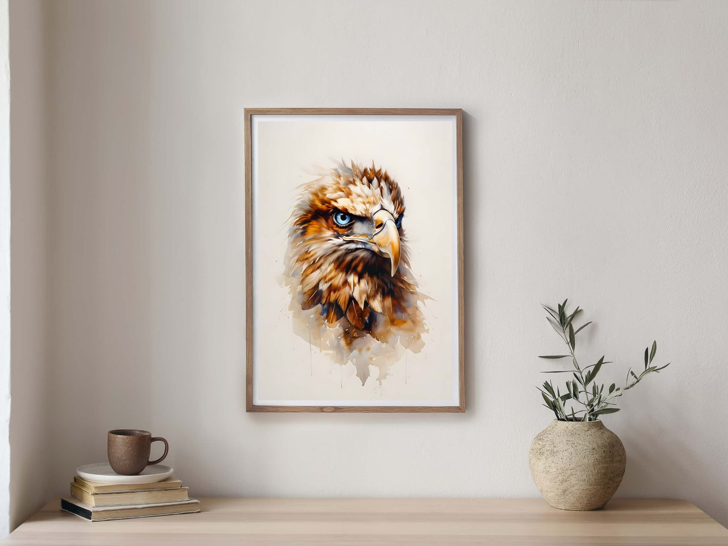 Powerful eagle artwork.

