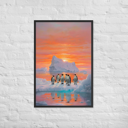 A stunning piece of art, ideal for a gift for anyone who loves penguins or nature.