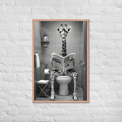 A unique conversation piece that adds quirky humor to a home office or creative workspace.