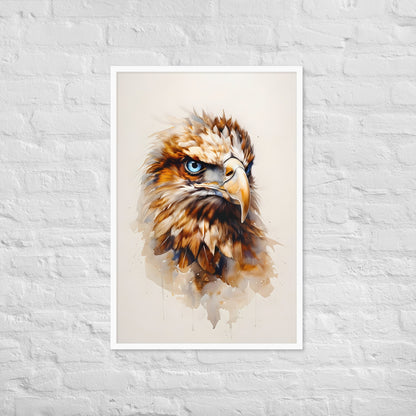 A piece that blends rustic elements with modern watercolor style for unique wall decor.