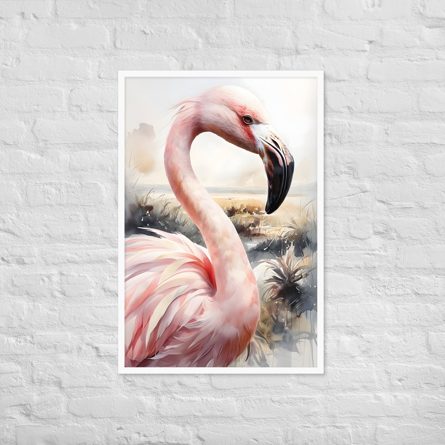 A beautiful, vibrant tropical print ideal for adding color and life to a living room or sunroom.