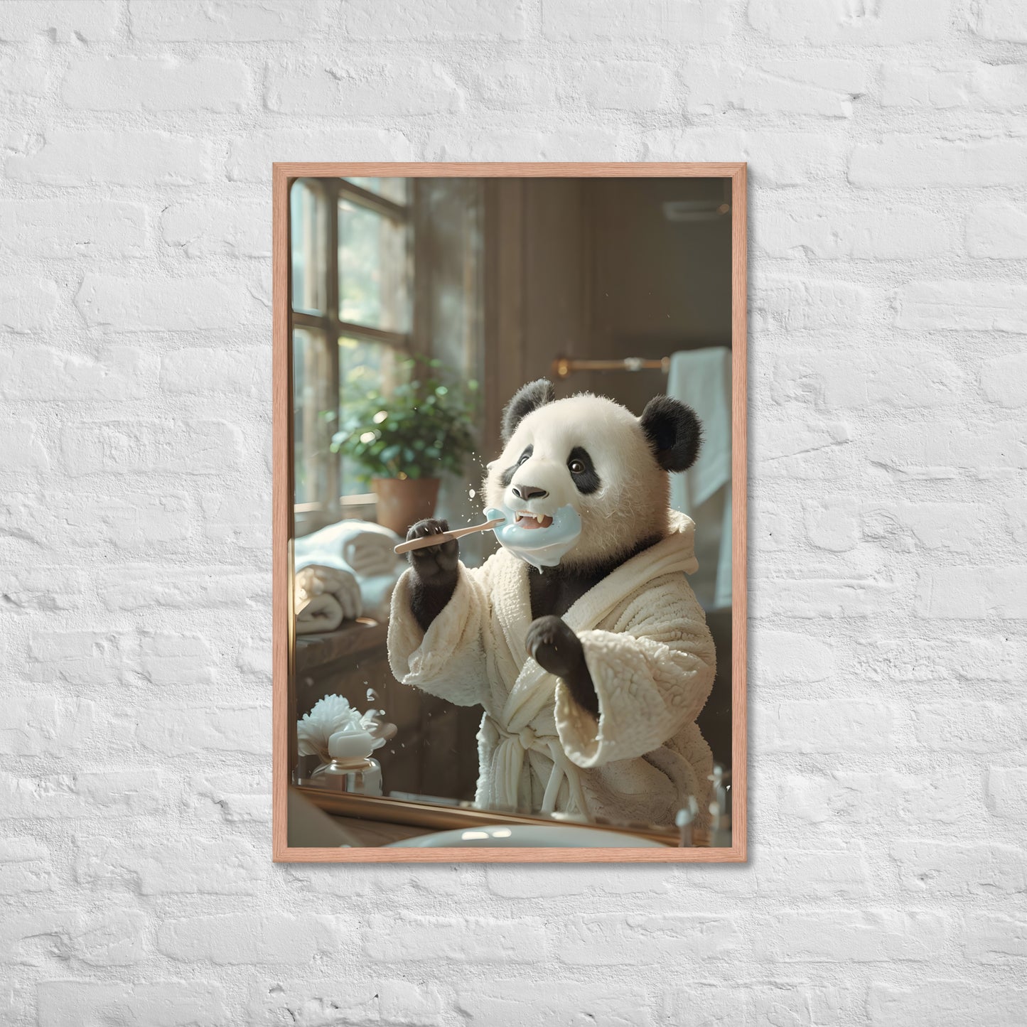 A great housewarming gift idea for Panda enthusiasts, animal lovers, or anyone who enjoys quirky art.