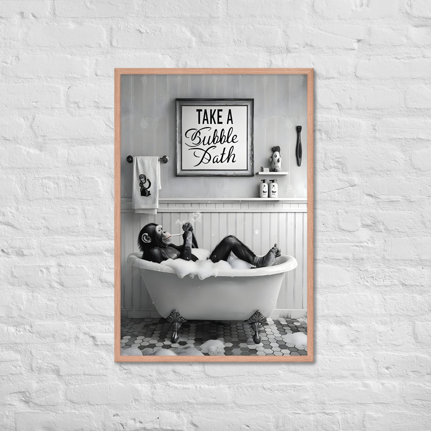 A charming and unforgettable humorous housewarming gift for animal lovers or fans of eccentric decor.