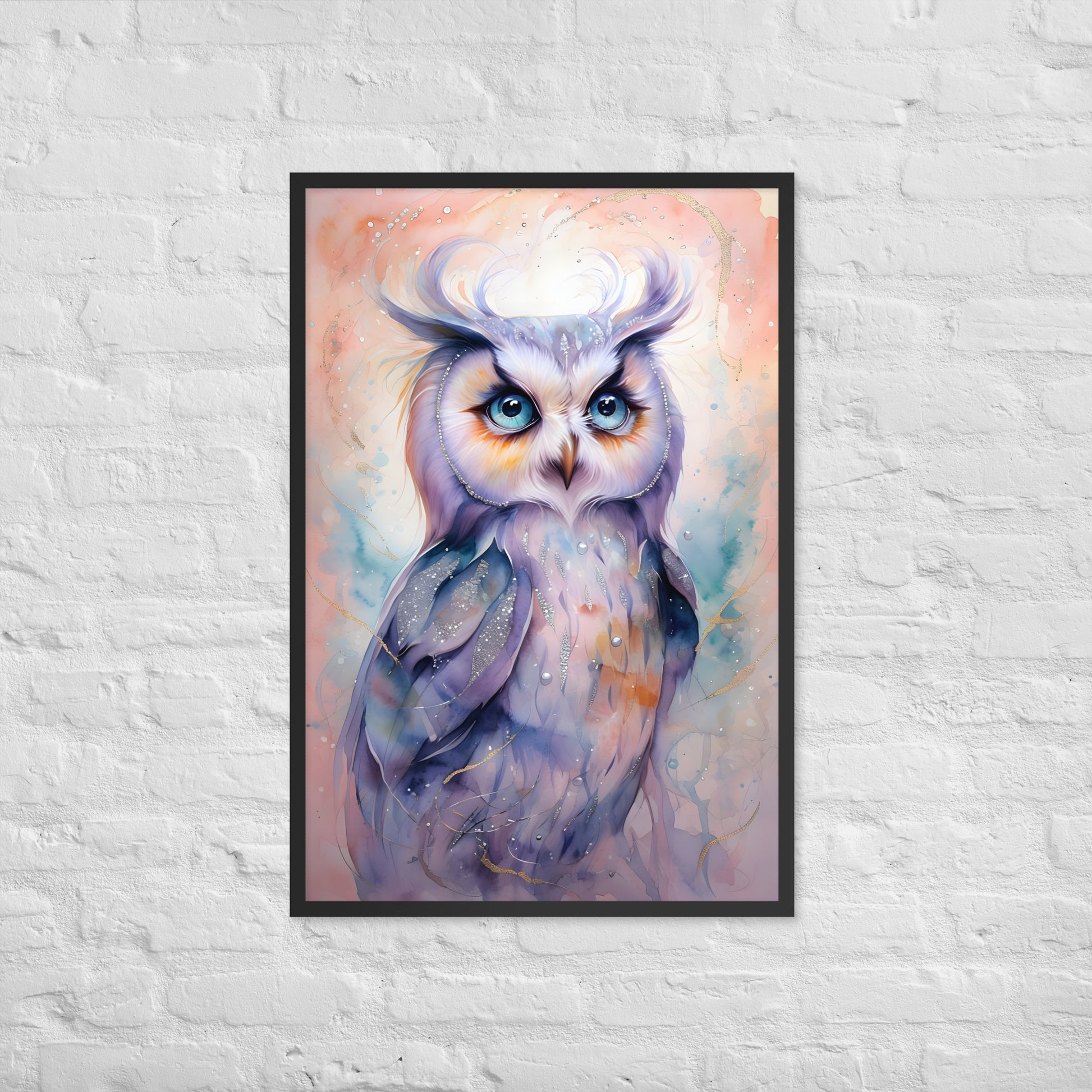 A unique and charming gift for owl lovers or anyone decorating a nursery or child's room.