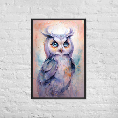 A unique and charming gift for owl lovers or anyone decorating a nursery or child's room.